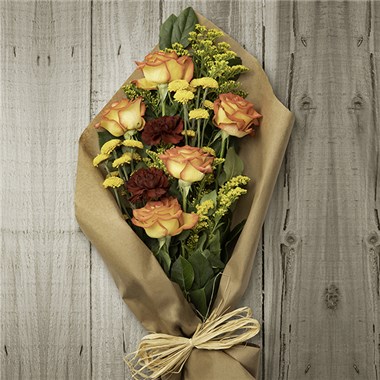 Shimmering Harvest Handwrapped Bouquet